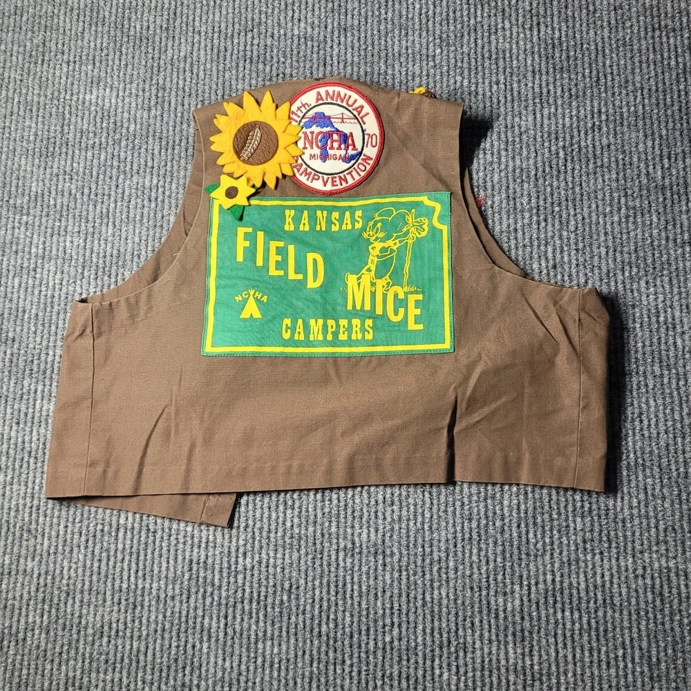 NCHA National Campers & Hikers Association 70's‎ Kids Vest Vintage